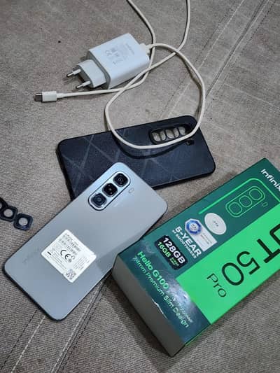 Infinix hot 50 pro complete box