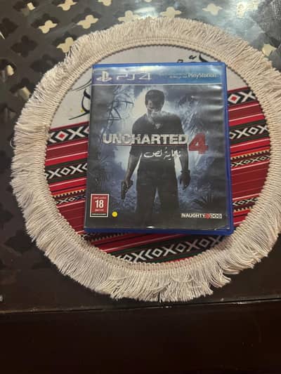 uncharted 4 A thiefs end  ps4 CD  (used)
