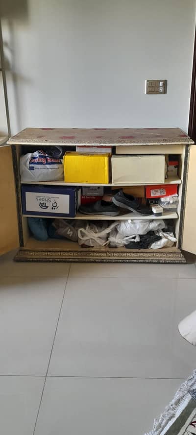 Urgent sale 2 in 1.  Iron stand+Wooden Shoe rack