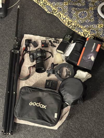 canon 6d with  photoshoot accessories
