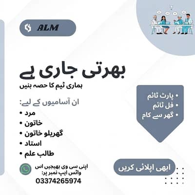 We Are Hiring/part time/full time.