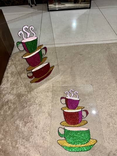 Glass paintings wall hanging glass