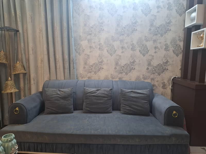 Gray colour sofa set 1