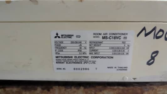 Mitsubishi split Ac for sale.