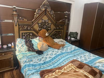 King Size bed for Sale with SIDE Tables