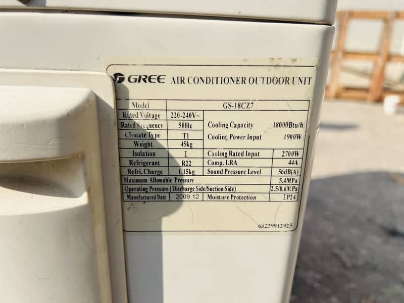 Gree Split AC Cool Only 2