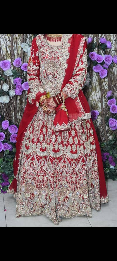 Bridal lehenga choli. . only one time used