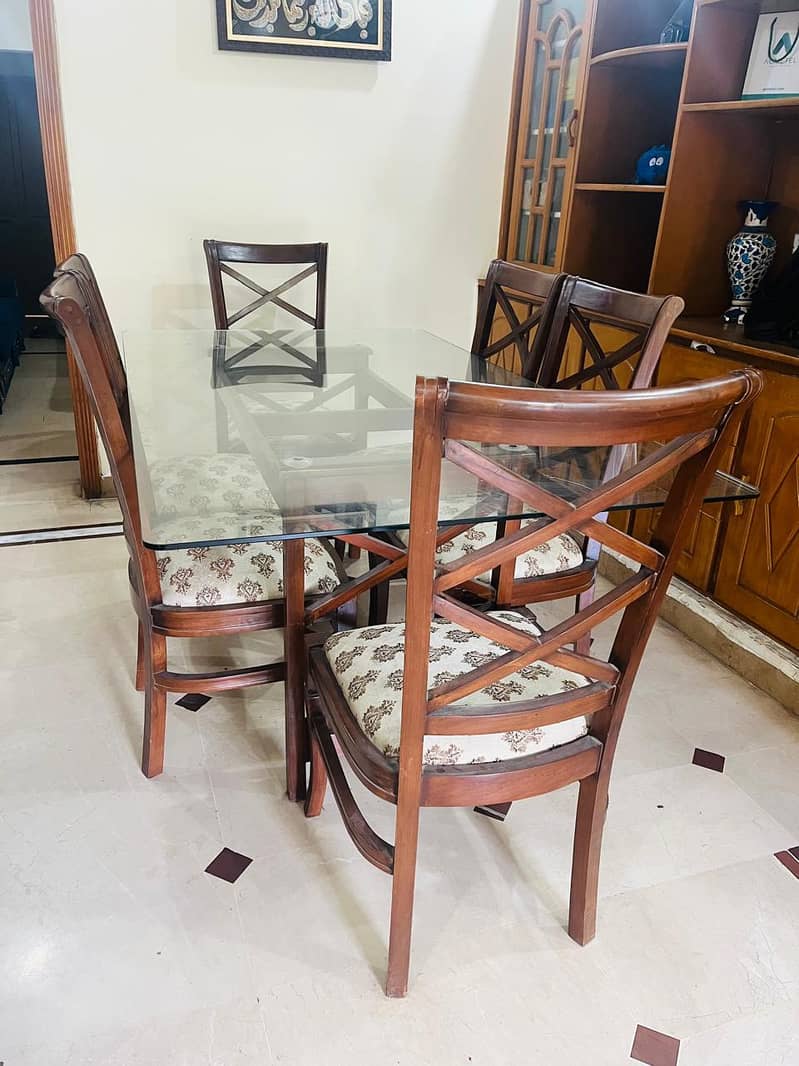 Dining Table Set (6 Chairs) – Solid & Stylish 2