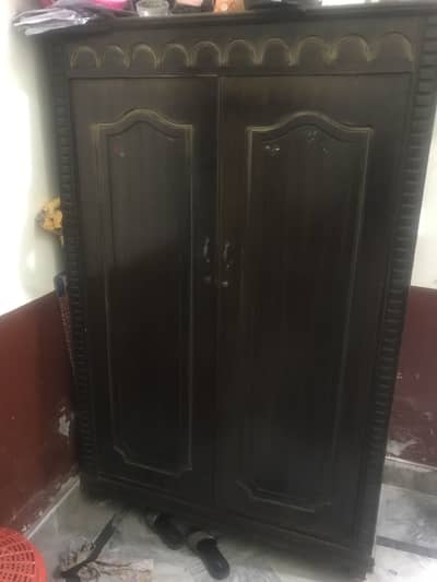 2 Door Wood Almari 6ft