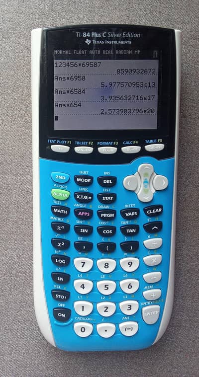 TI 84-PLUS C Silver Edition Rechargeable Graphic Calculator