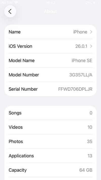 iPhone SE 2022 model 2nd generation Non Pta
