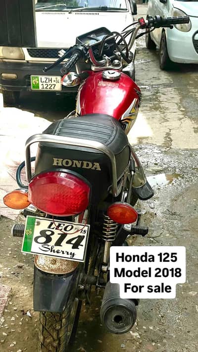 Honda 125 2018 model Lahore number