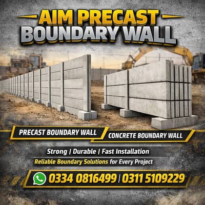 Precast boundary wall and Precast roof / tayar chatey or dewar