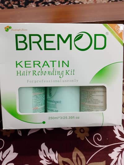 All new seal packed hair straighting mask and serum