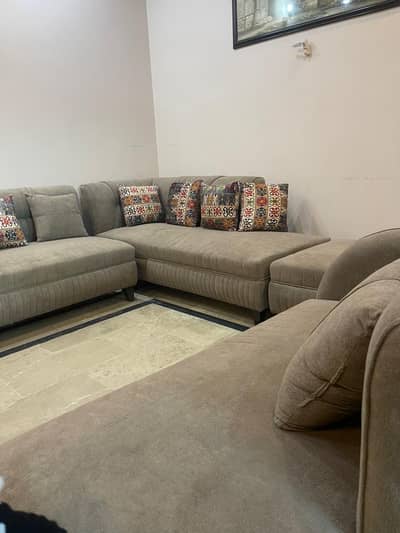 L shaped sofa set
