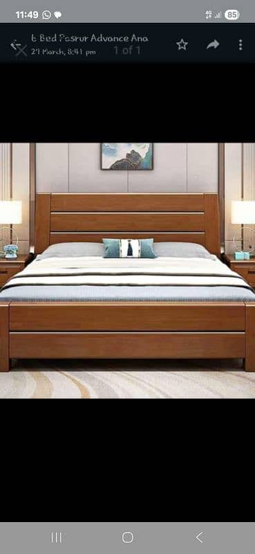 Bed/Double bed/single bed/king size bed/wooden bed/polish bed