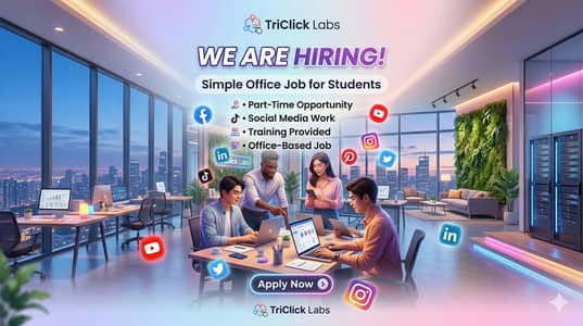 Social Media Marketing Staff | Freshers & Students Job