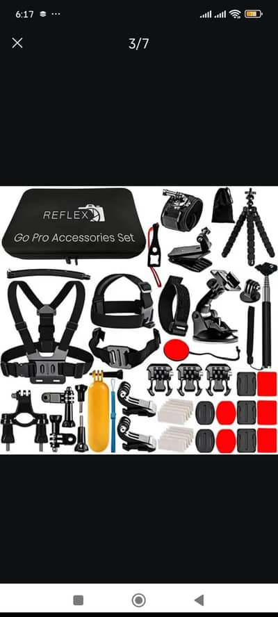 GoPro accessory kit.