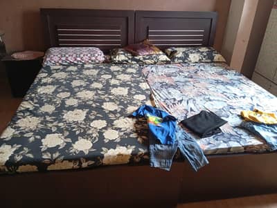 2 Kids Single Beds in Good Condition Wooden