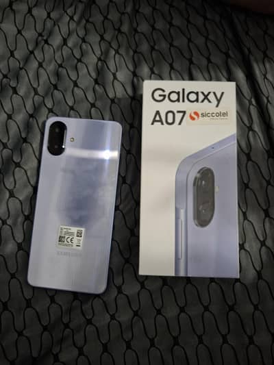 Samsung A07 11.5 month warenty with box