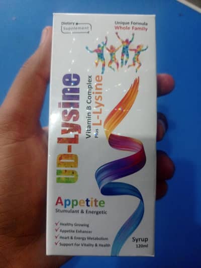 UD-Lysine Syp 120ml  245Rs (Unique Formula for Whole Family)