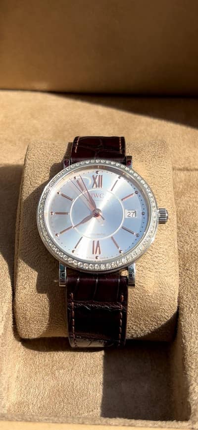 IWC automatic diamond watch