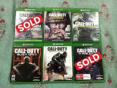 Call of Duty Games Discs for Xbox One and Xbox Series X Consoles