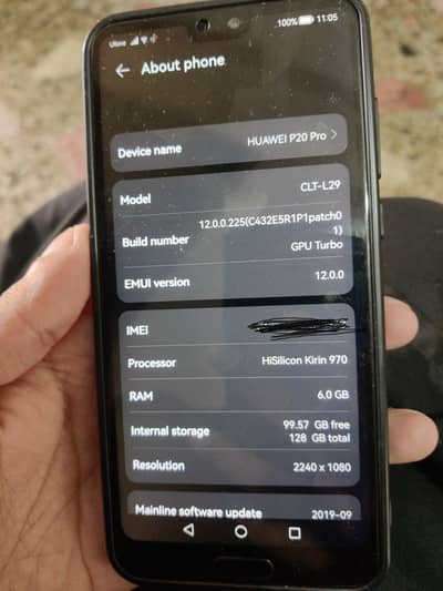 Huawei P20 pro 6/128 read add plz