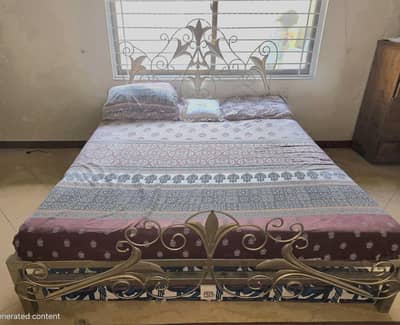 BARGAIN URGENT SALE. Wrought iron king size complete bedroom set