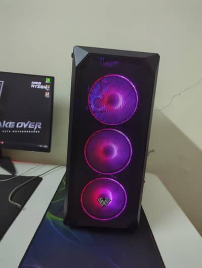 Aula FZ004 Gaming PC Case with 4 ARGB FANS + controller
