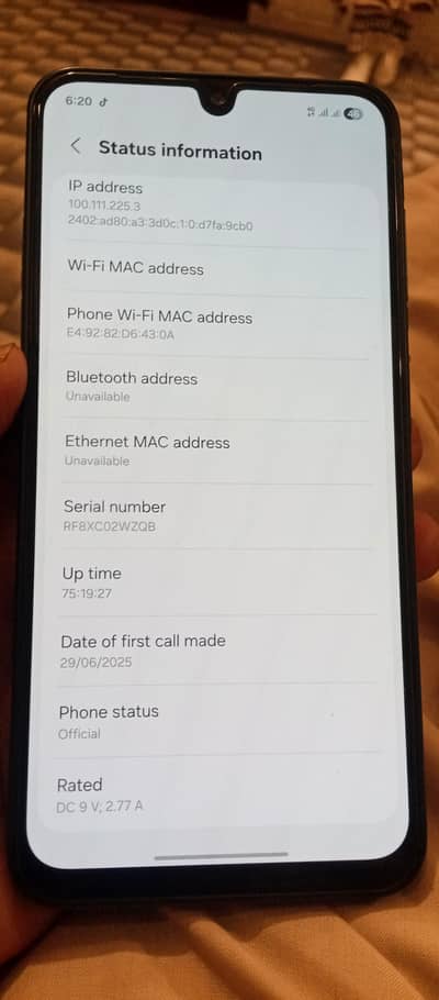 sumsung galaxy a16  03120344245