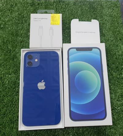 Iphone 12 PTA Approved 128 Gb with BOX Cable Cover