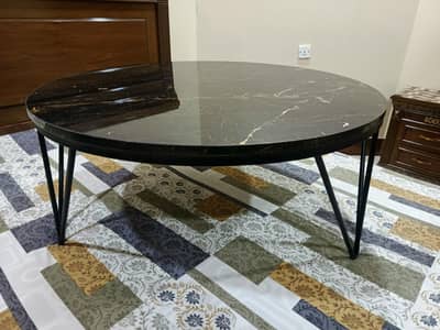 Elegant Marble Top Center Table – Like New Condition