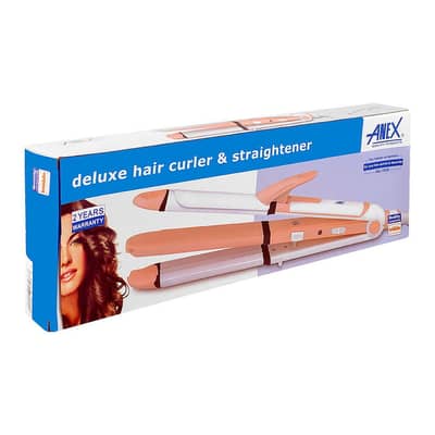 Anex AG-7038 Deluxe Hair Iron Curler & Straightener