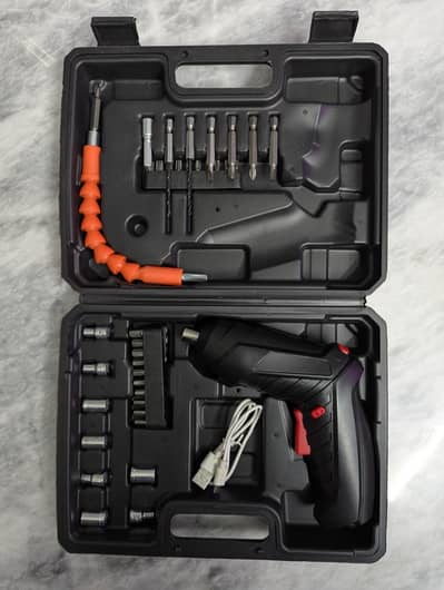 Electric Screwdriver & Drill Kit (Rechargeable)