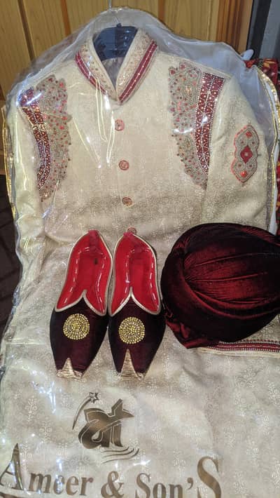 Sherwani/ Wedding Dress / Dulha Complete Sherwani/03443669735
