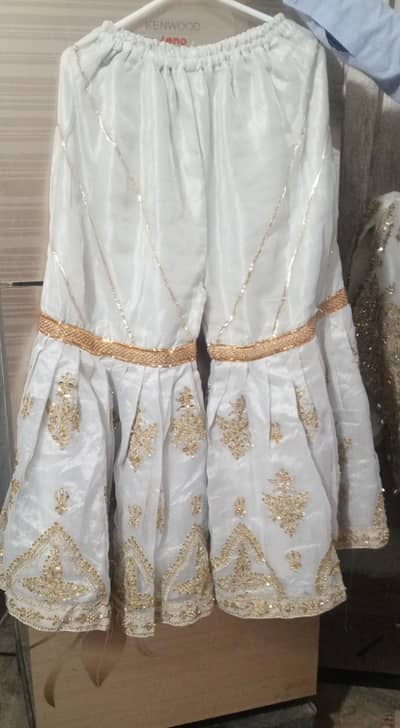 Bridal Gharara + Kurti + dupatta + pouch