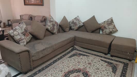 L shape 7 seater sofa