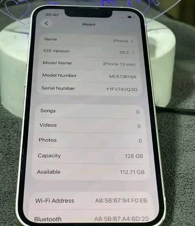 iPhones 13 Mimi 128 GB PTA approed 03197676623 my WhatsApp number