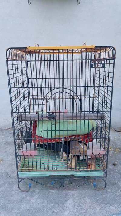 raw parrot cage for sale good condition