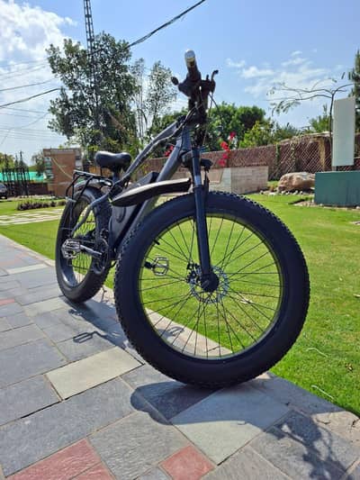 Electric fat tyre cycle