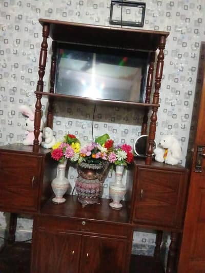 LED wooden decoration stand