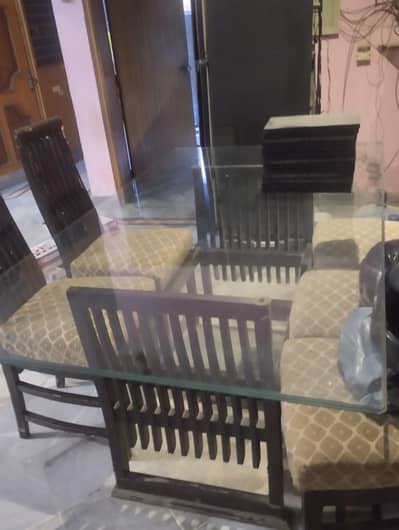 6 chairs dining table