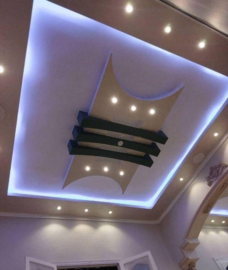false ceiling | WPC & PVC Wall Panels | Media Wall & Ceiling Designs 8