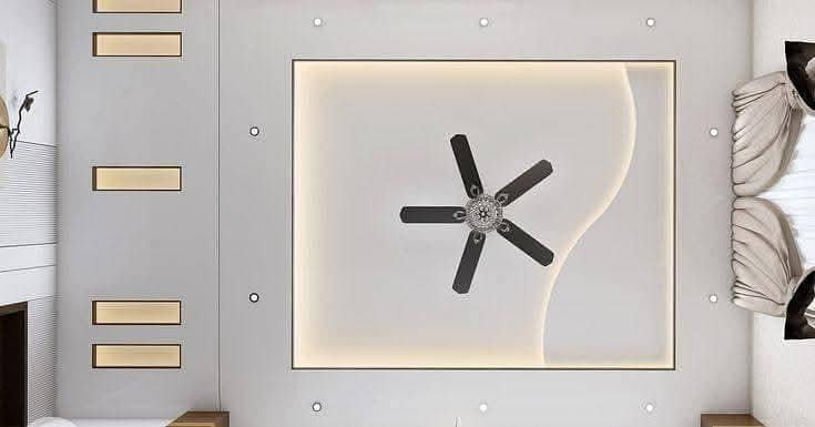 false ceiling | WPC & PVC Wall Panels | Media Wall & Ceiling Designs 9