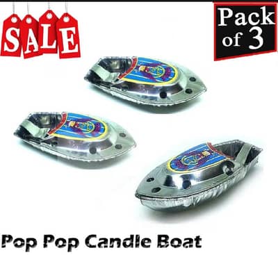 3pcs Pop Pop Candle Boat toy Kids swimming pool & water toys