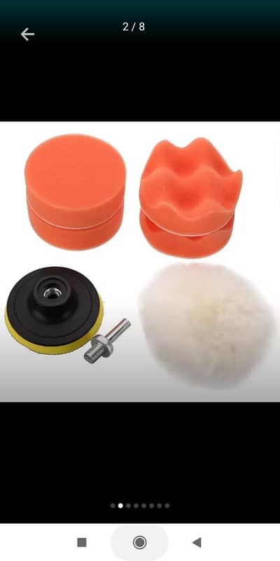 7Pcs 3" car Polishing Buffing Pad Kit Drill Adapter Car Polisher