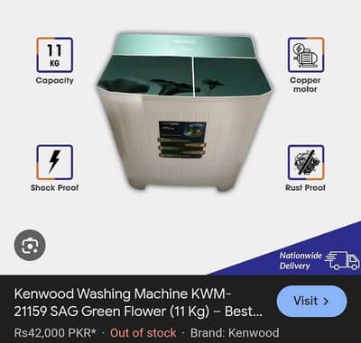 Kenwood opel Washing machine