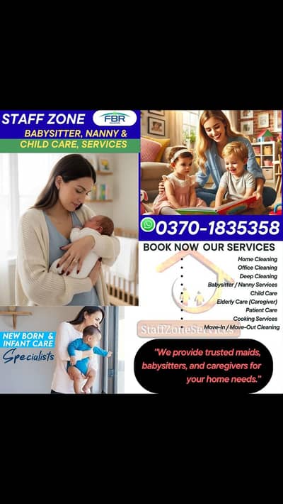 maid/Babysitters/Nurses/cooks/ Helper/Patient Attendant/ Jobs