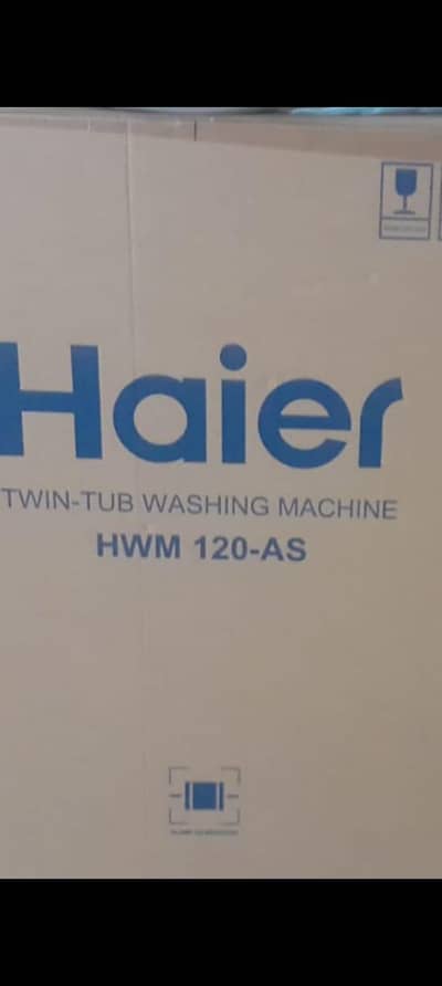 haier 120 As washing machine sale box pack